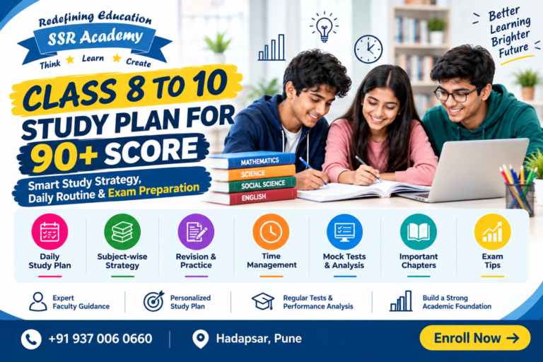 Classes 8 to 10 Study Plan: How to Score 90+ Without Overstudying